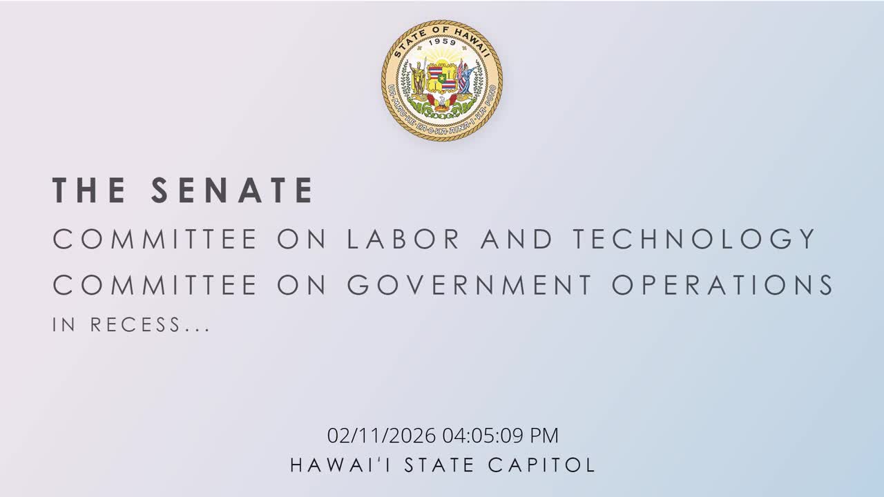 Senate Standing Committee on Government Operations