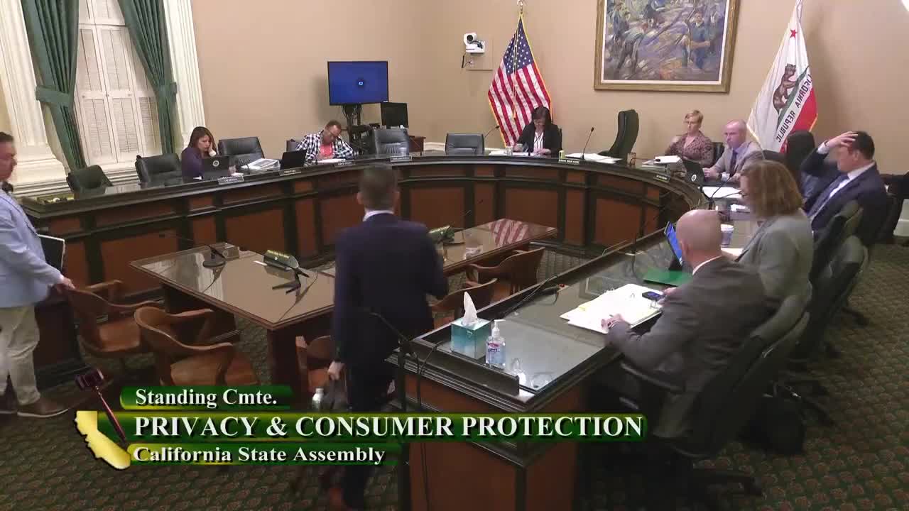 Assembly Standing Committee on Privacy and Consumer Protection