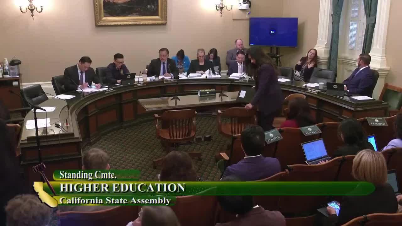 Assembly Standing Committee on Higher Education