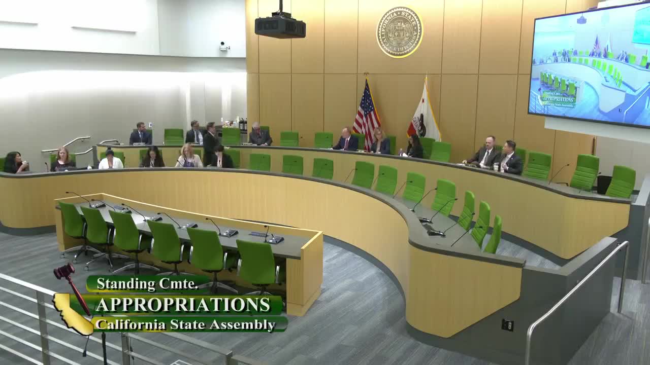 Assembly Standing Committee on Appropriations