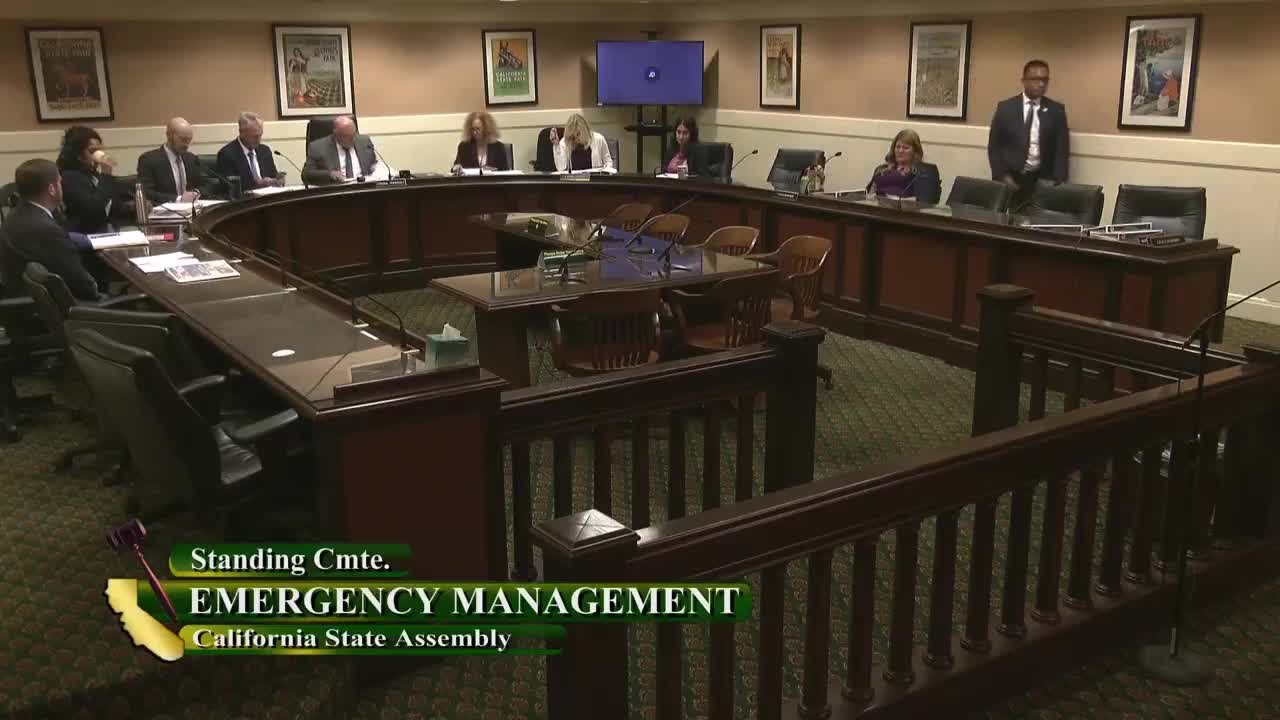 Assembly Standing Committee on Emergency Management