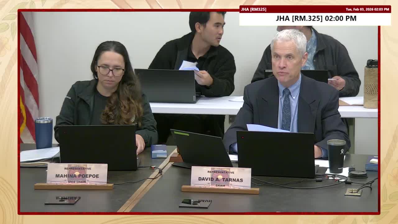 House Standing Committee on Judiciary & Hawaiian Affairs