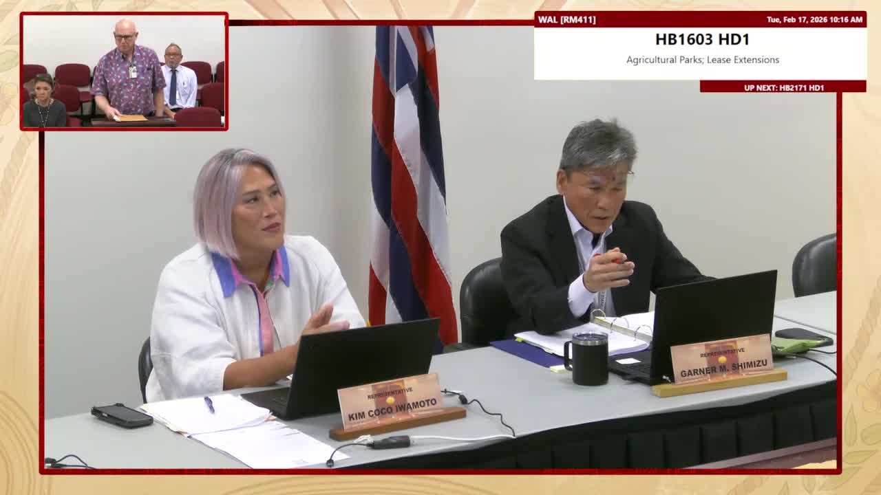 House Standing Committee on Water & Land