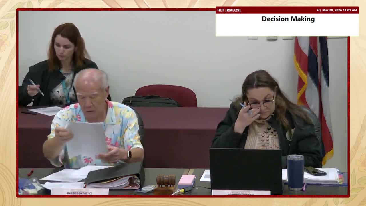 House Standing Committee on Health