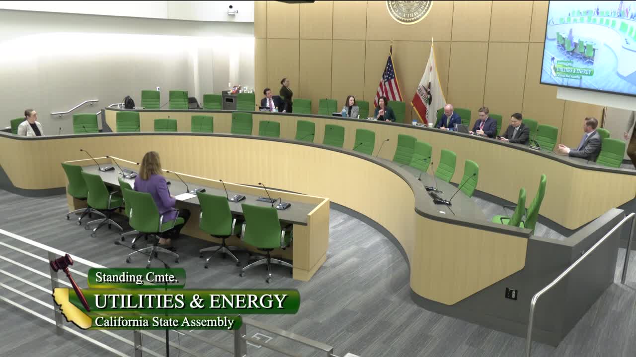 Assembly Standing Committee on Utilities and Energy