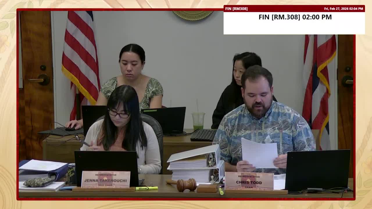 House Standing Committee on Finance