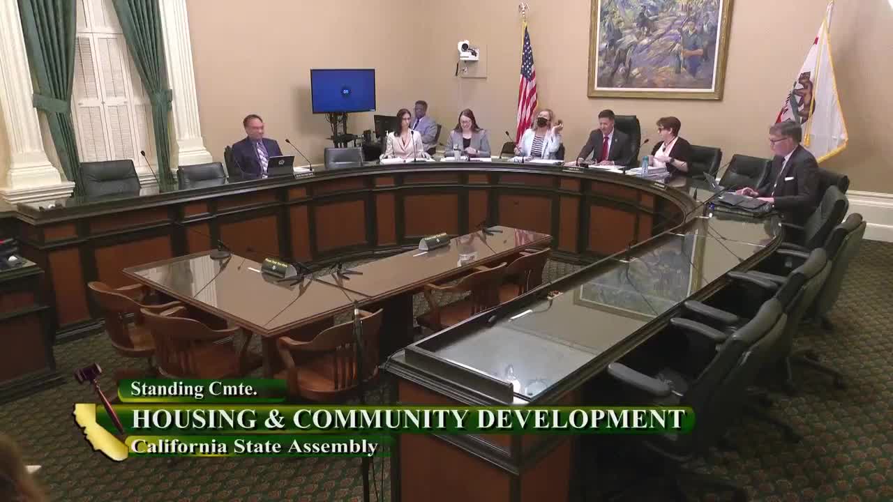 Assembly Standing Committee on Housing and Community Development