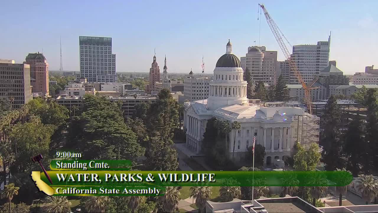 Assembly Standing Committee on Water, Parks, and Wildlife Video