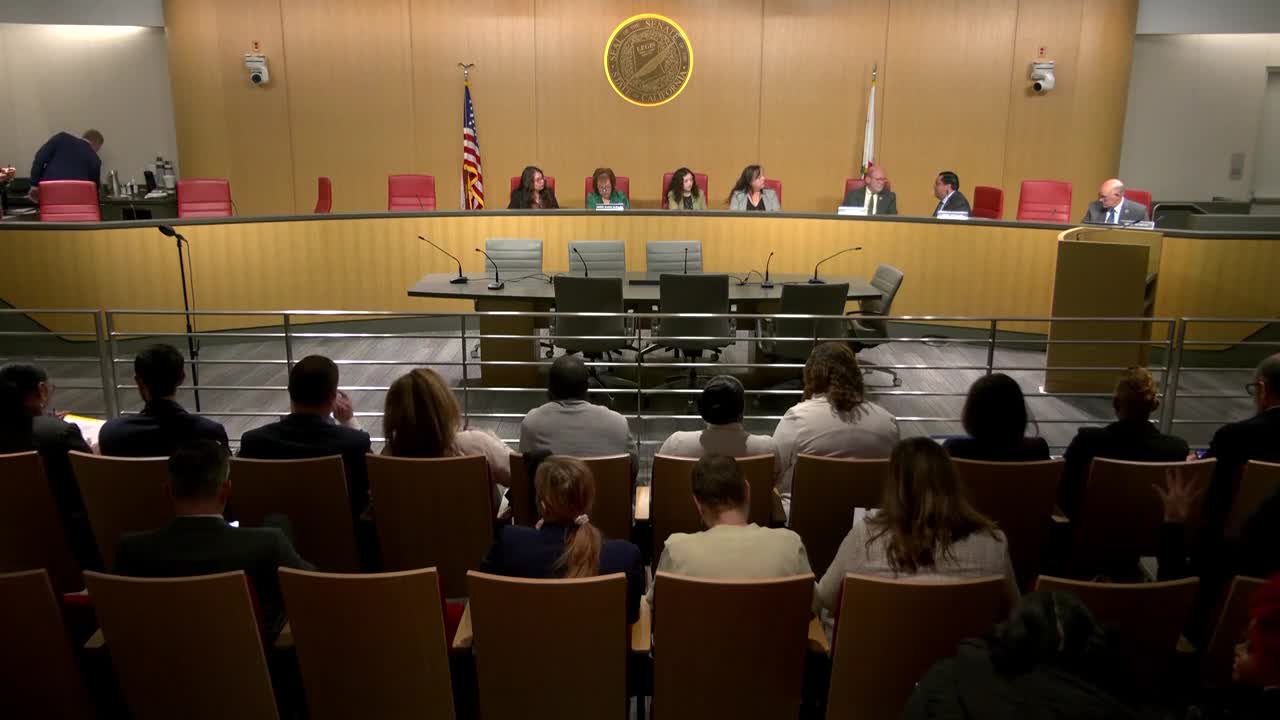 Senate Standing Committee on Local Government Video