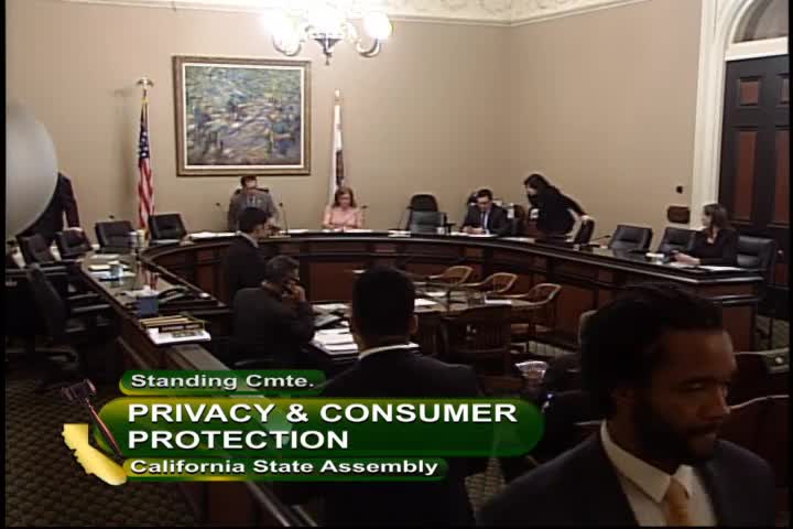 Assembly Standing Committee on Privacy and Consumer Protection