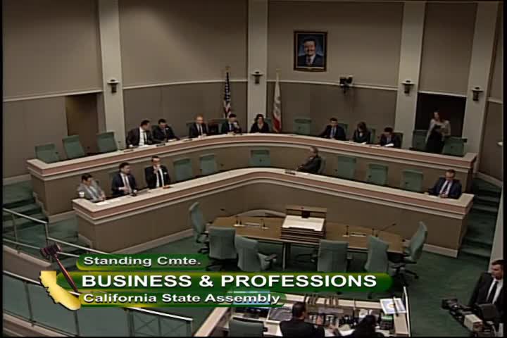 Assembly Standing Committee on Business and Professions