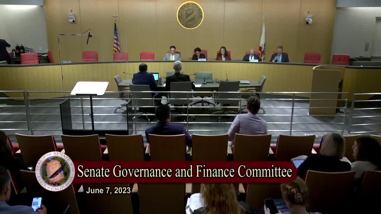 Senate Standing Committee on Governance and Finance