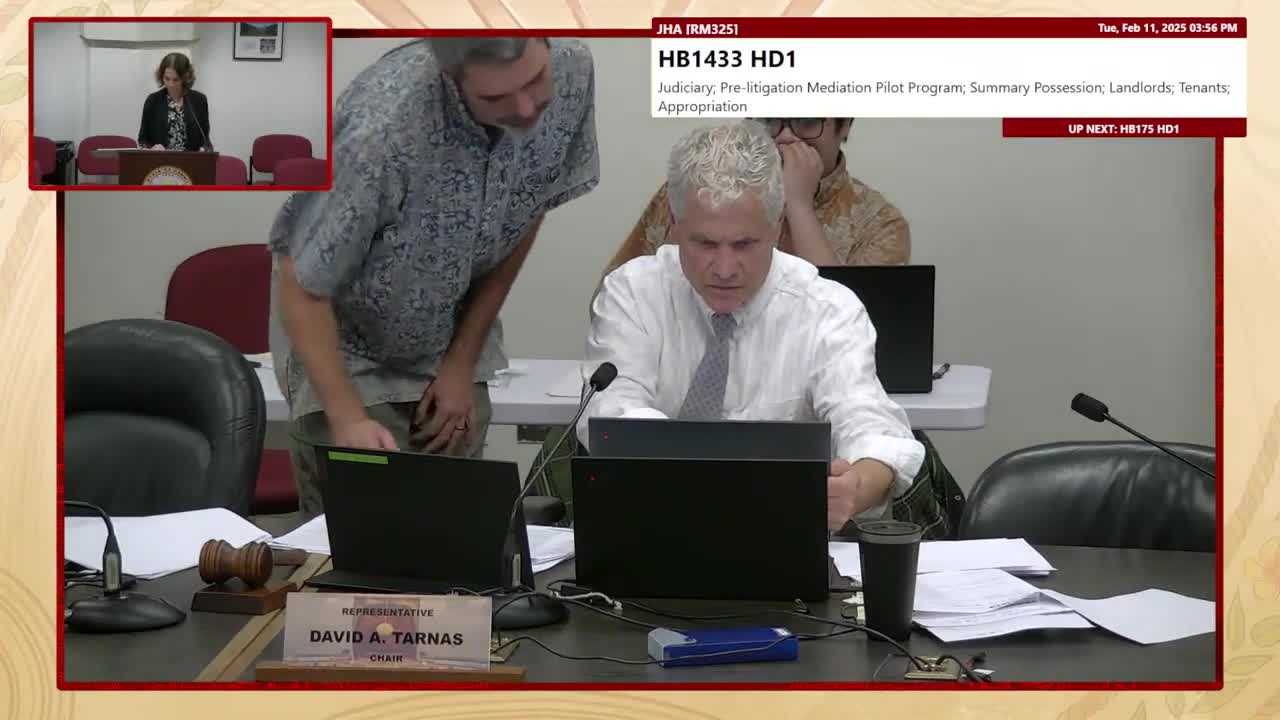 House Standing Committee on Judiciary & Hawaiian Affairs