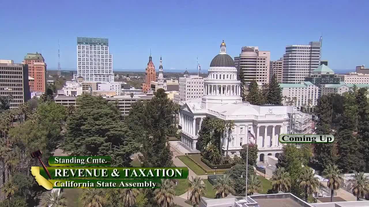 Assembly Standing Committee on Revenue and Taxation