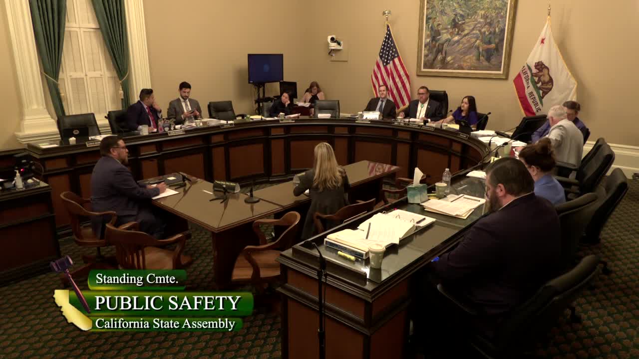 Assembly Standing Committee on Public Safety