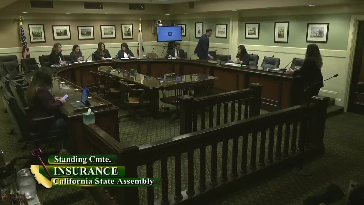 Assembly Standing Committee on Insurance