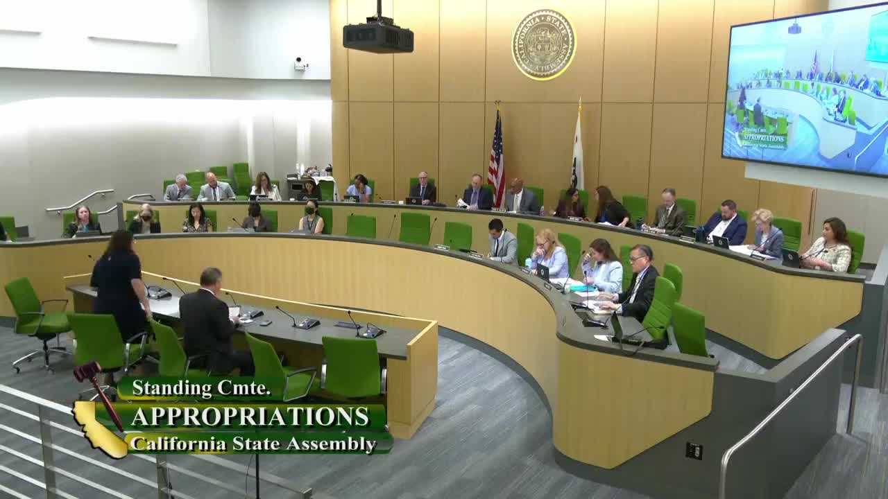 Assembly Standing Committee on Appropriations