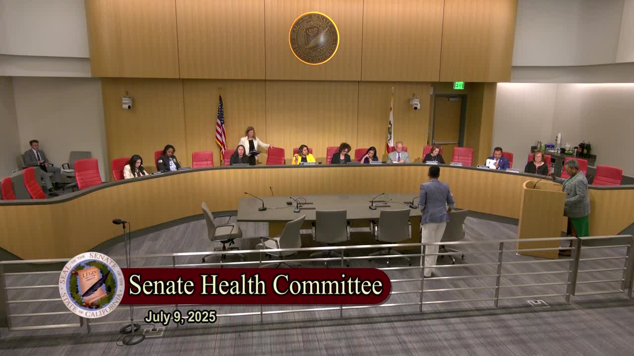 Senate Standing Committee on Health