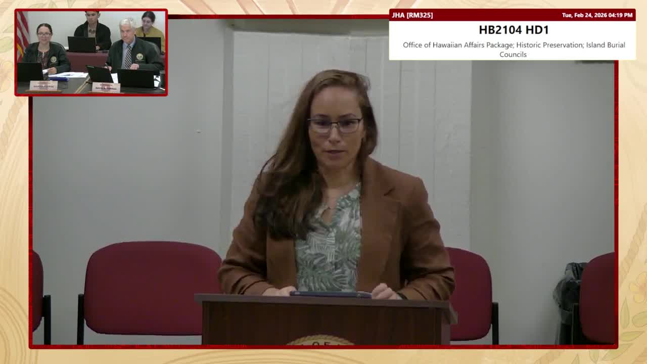 House Standing Committee on Judiciary & Hawaiian Affairs