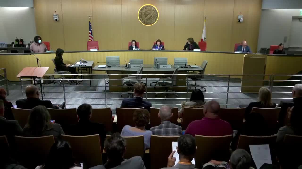 Senate Standing Committee on Rules Video