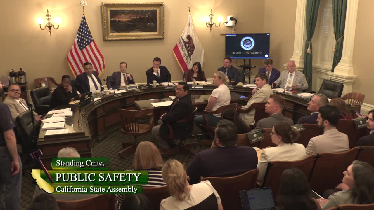 Assembly Standing Committee on Public Safety