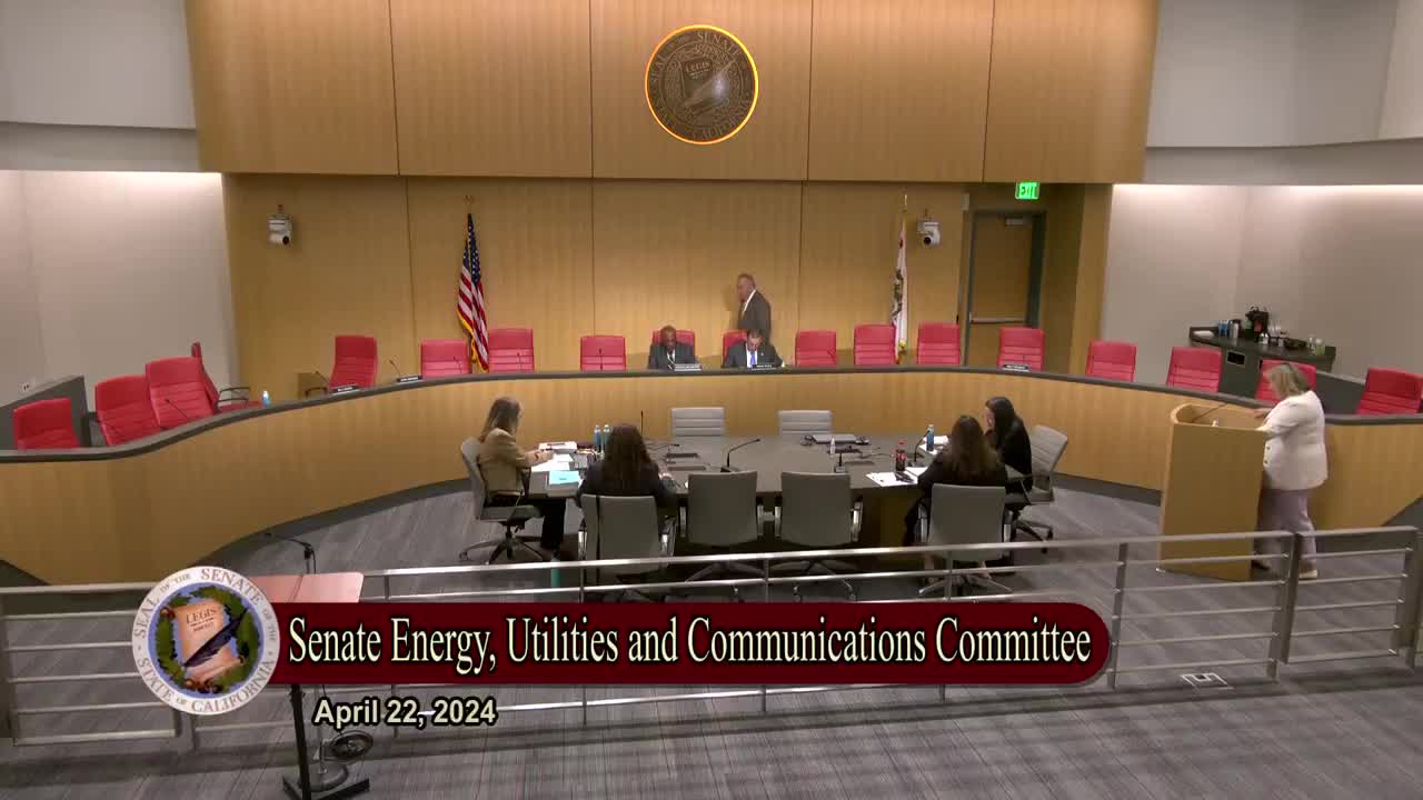 Senate Standing Committee on Energy, Utilities and Communications