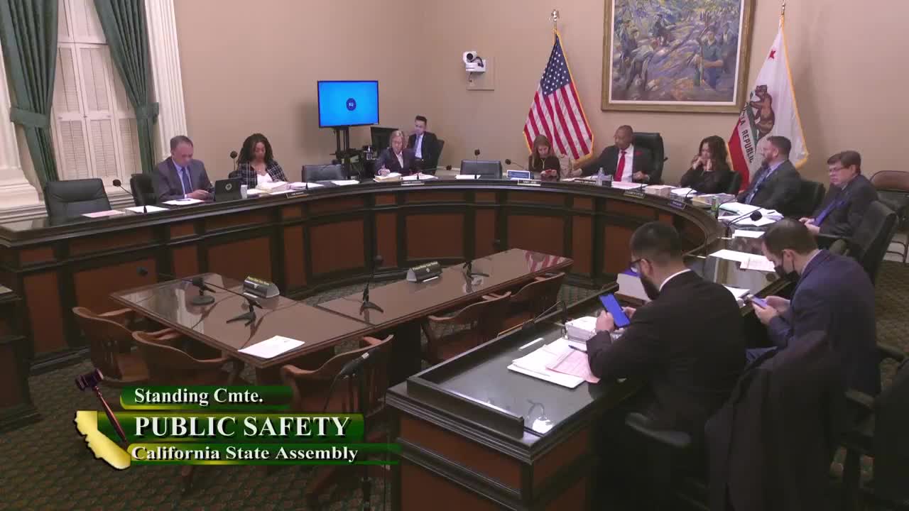 Assembly Standing Committee on Public Safety