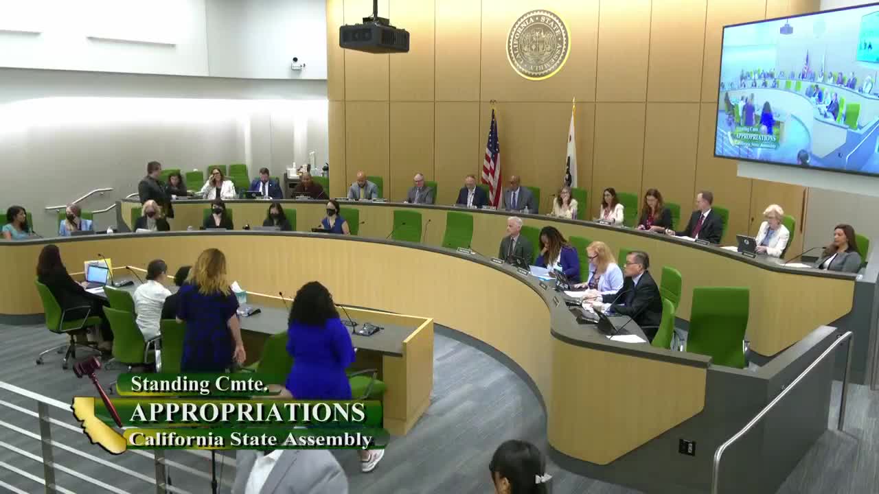 Assembly Standing Committee on Appropriations
