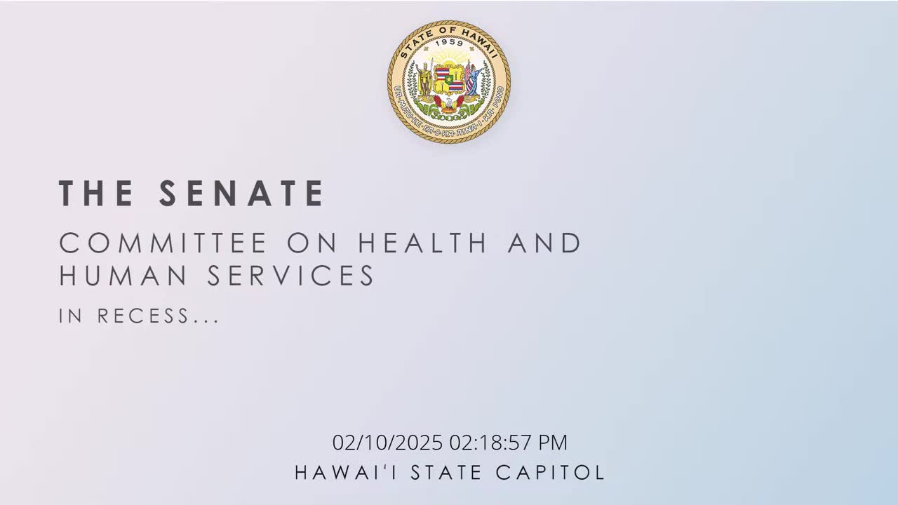 Senate Standing Committee on Health and Human Services