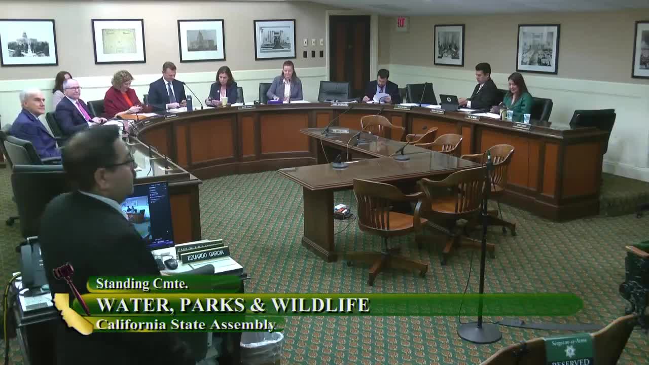Assembly Standing Committee on Water, Parks, and Wildlife