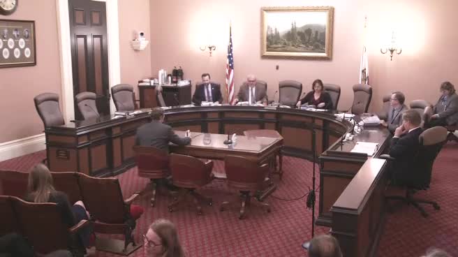 Senate Standing Committee on Natural Resources and Water