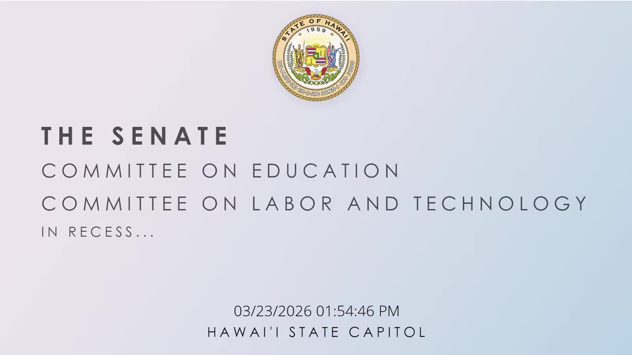 Senate Standing Committee on Education