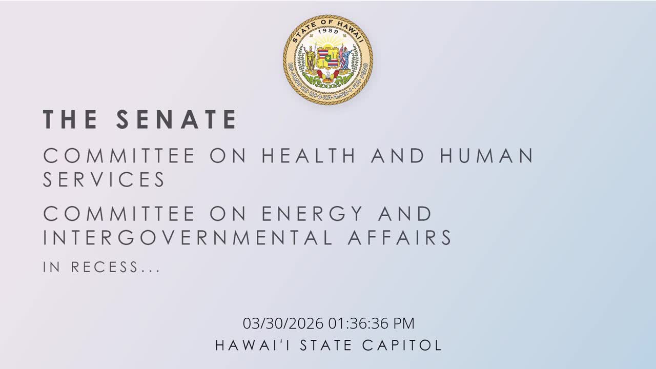 Senate Standing Committee on Agriculture and Environment