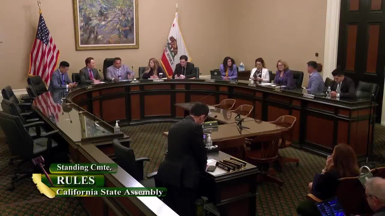 Assembly Standing Committee on Rules