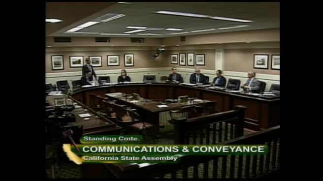 Assembly Standing Committee on Communications and Conveyance