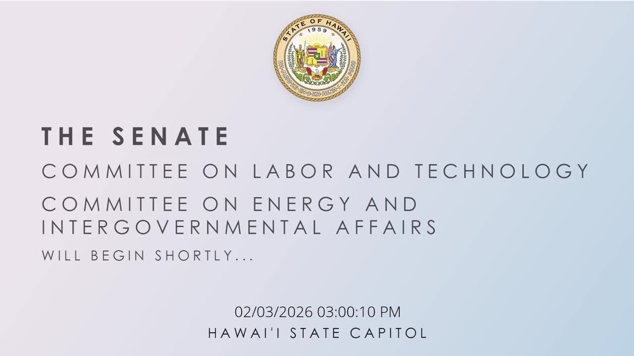 Senate Standing Committee on Labor and Technology