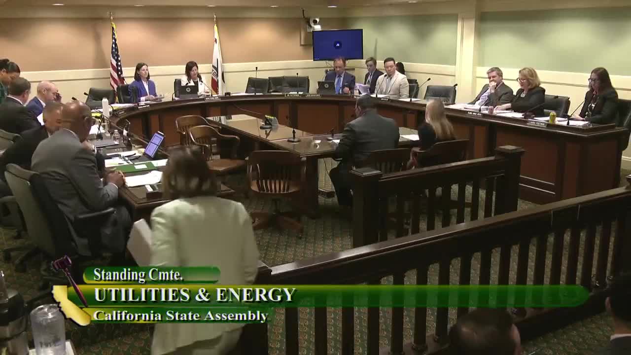 Assembly Standing Committee on Utilities and Energy