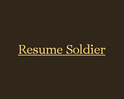Resume Soldier