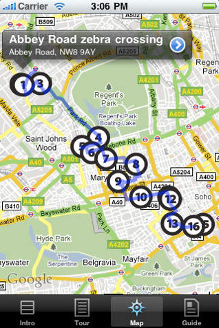 beatles london walking tour app