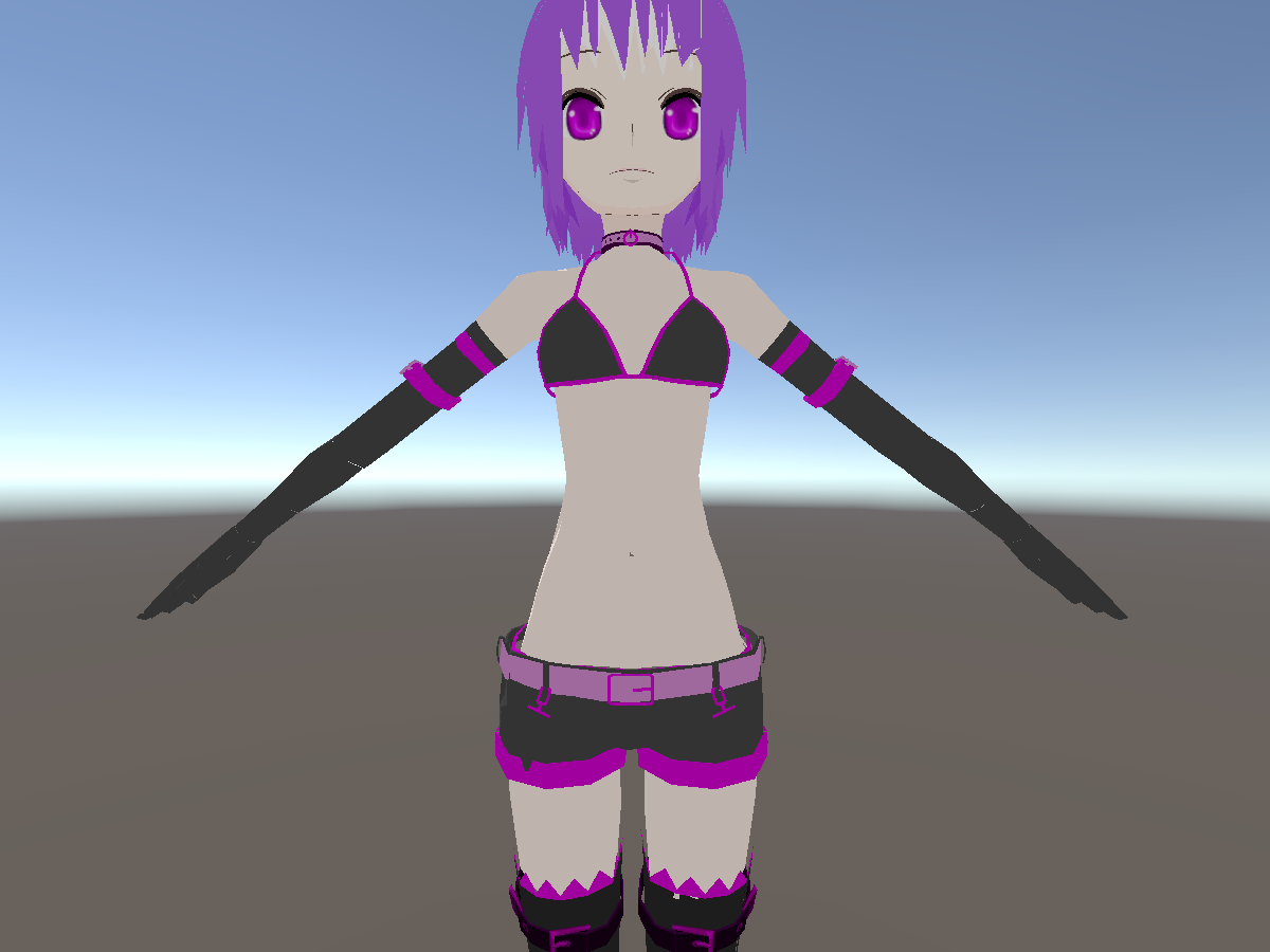 Black Anime 2 by Weslayyy - VRChat avatar preview