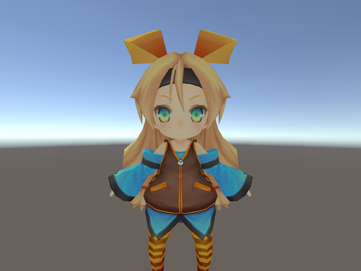 Chibi Unity-Chan by Scratch - VRChat avatar preview