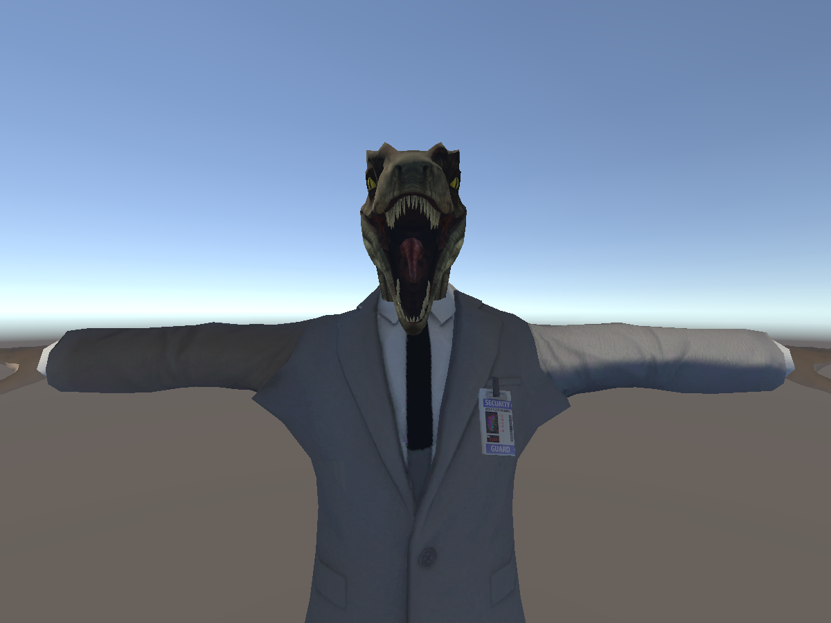 Raptor Man by Peanut_Dinosaur - VRChat avatar preview