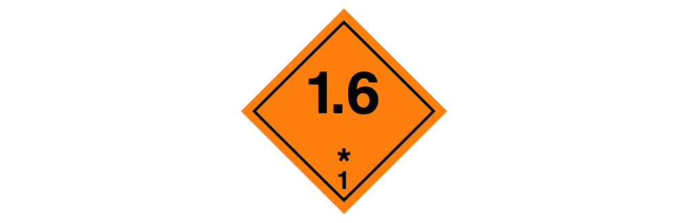 hazardous material class 1.6 extremely insensitive explosives