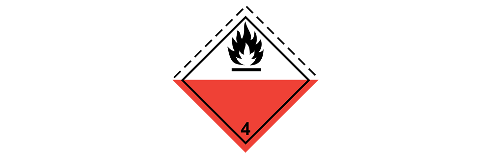 hazardous material class 4.2 Substances which spontaneously combust