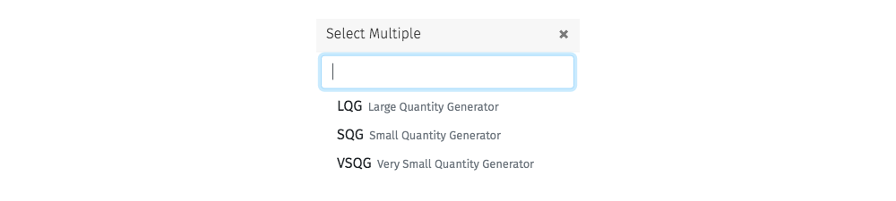 search for waste generators by company size