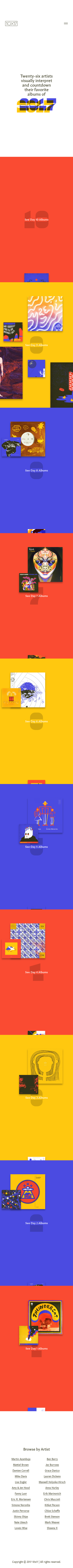 Example of Design for Arts & Entertainment, Visual Art & Design, Mobile Landing Page by 10x17.co | Mobile Landing Page Design