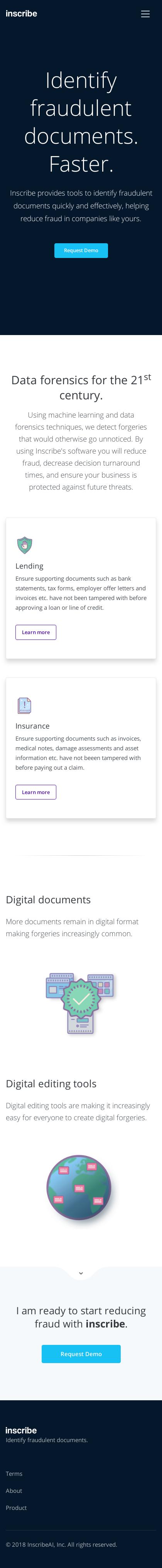 Example of Design for Uncategorized, Mobile Landing Page by inscribe.ai | Mobile Landing Page Design