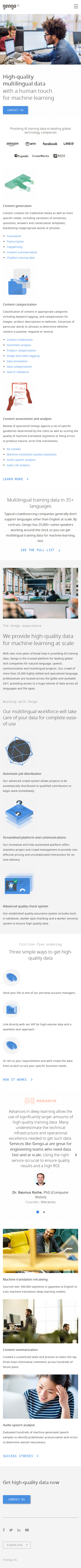 Example of Design for Business & Industrial, Mobile Landing Page by gengo.ai | Mobile Landing Page Design