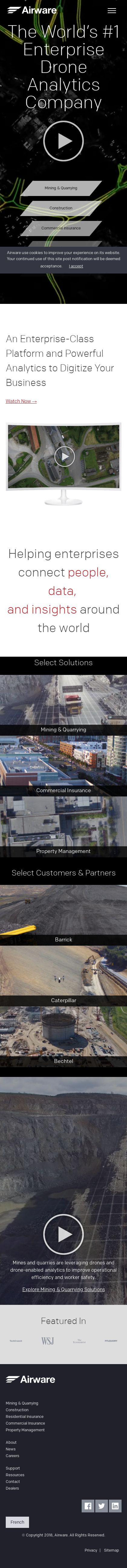 Example of Design for Business & Industrial, Mobile Landing Page by airware.com/en/ | Mobile Landing Page Design