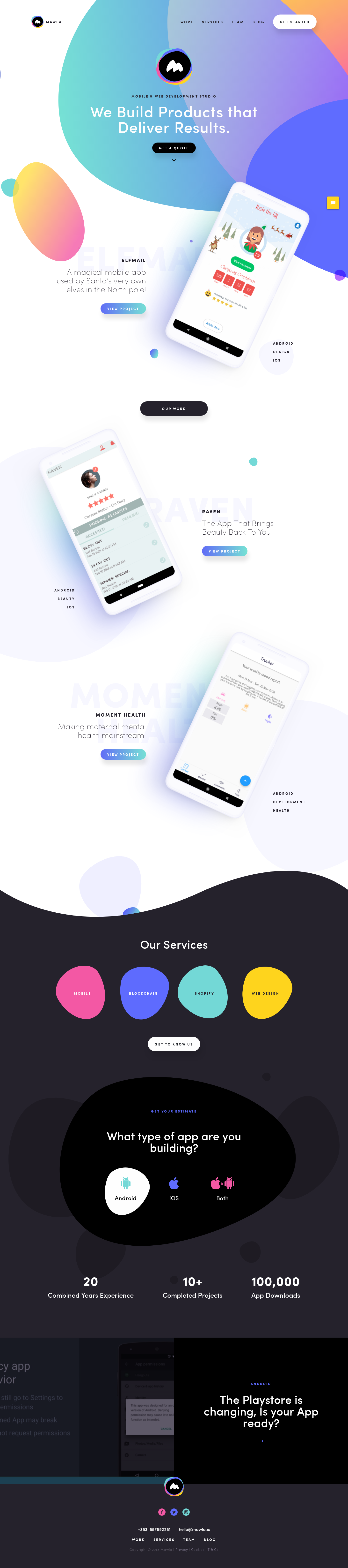 Example of Design for Internet & Telecom, Mobile & Wireless, Mobile Apps & Add-Ons, Mobile Landing Page by mawla.io | Mobile Landing Page Design